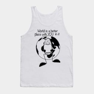 Motivation quotes minimalist line art Tank Top